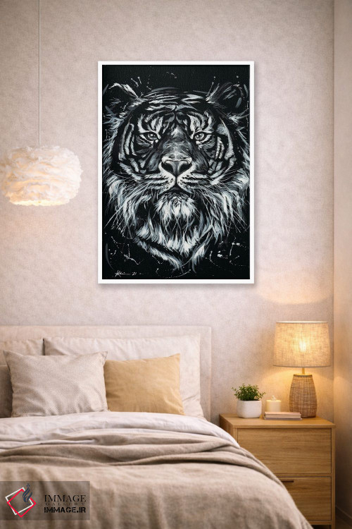 تابلو دکوراتیو ببر اثر لینزی کیوی - D1W