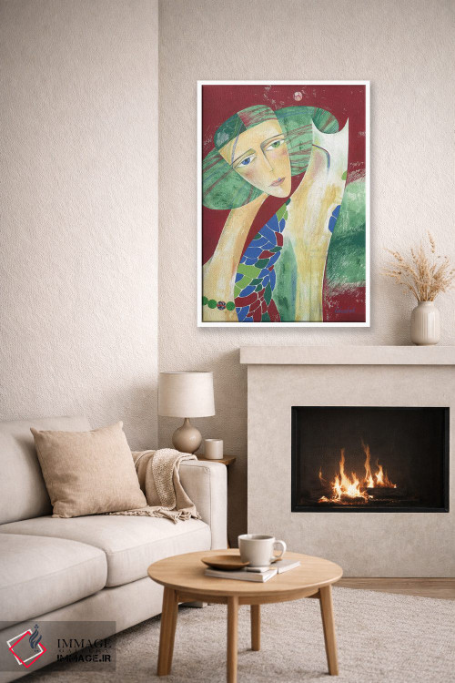 تابلو دکوراتیو مهره های ماه اثر نلی لوکاشیک - D5W