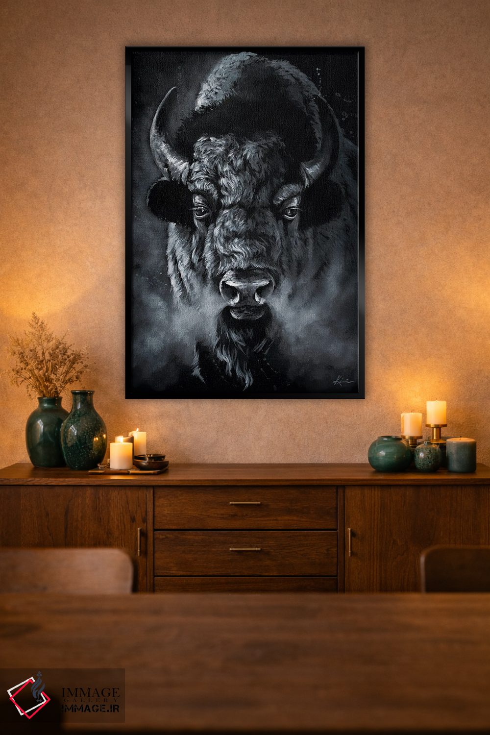 تابلو دکوراتیو شبح دشت ها اثر لینزی کیوی - D2B