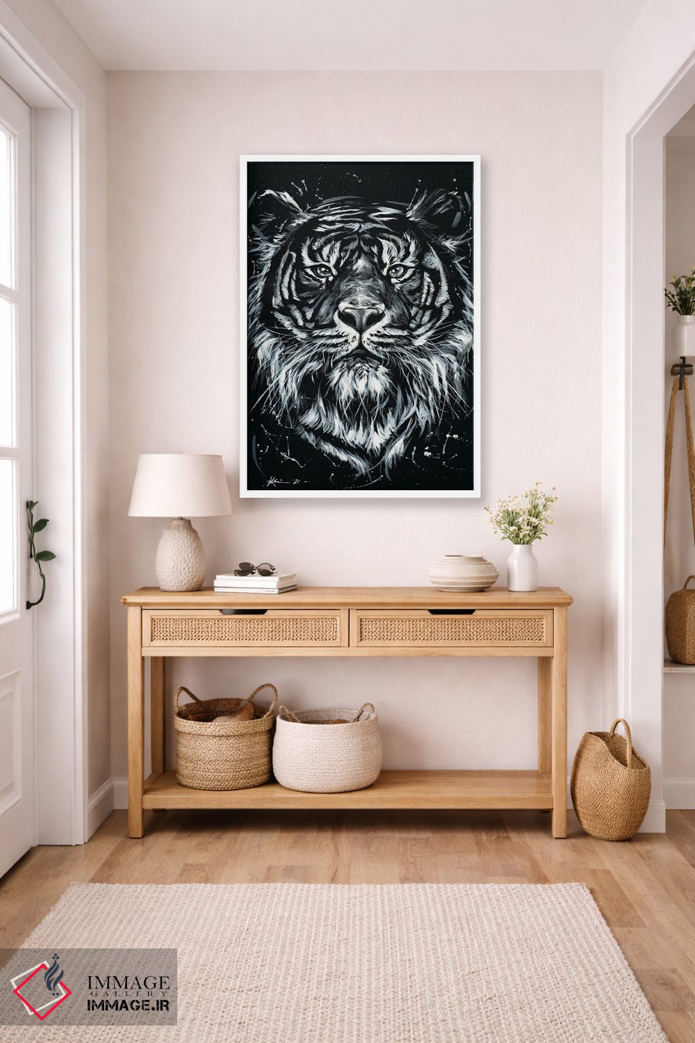 تابلو دکوراتیو ببر اثر لینزی کیوی - D4W