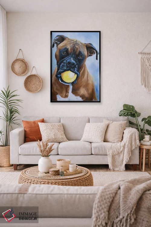 تابلو دکوراتیو باکسر اثر لینزی کیوی - D2B