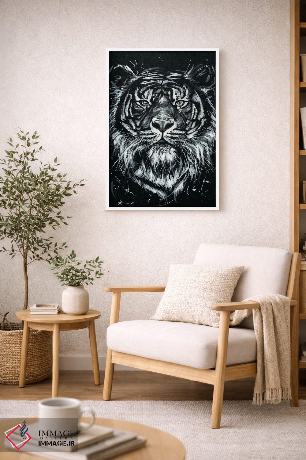 تابلو دکوراتیو ببر اثر لینزی کیوی - D5W