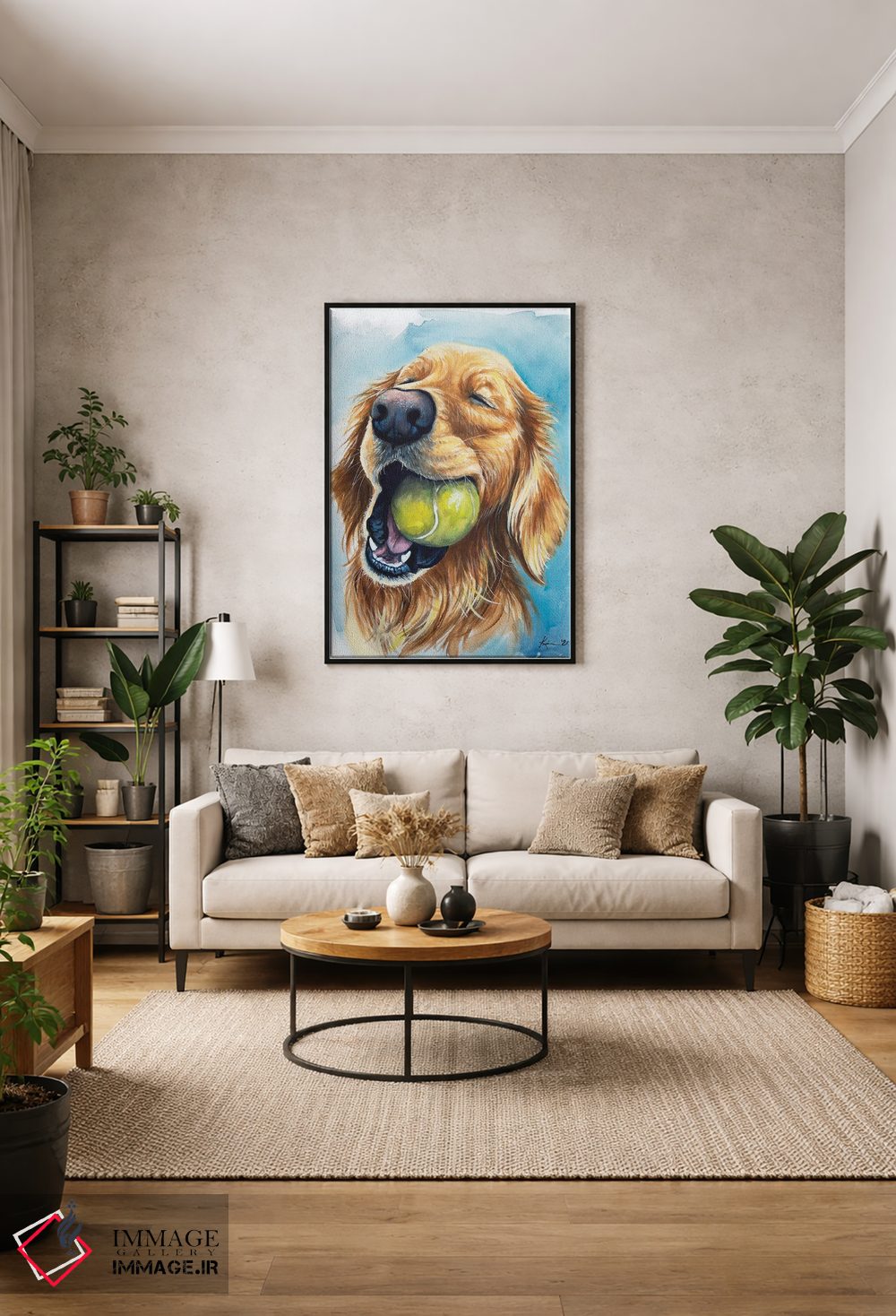 تابلو دکوراتیو توپ یعنی زندگی اثر لینزی کیوی - D1B