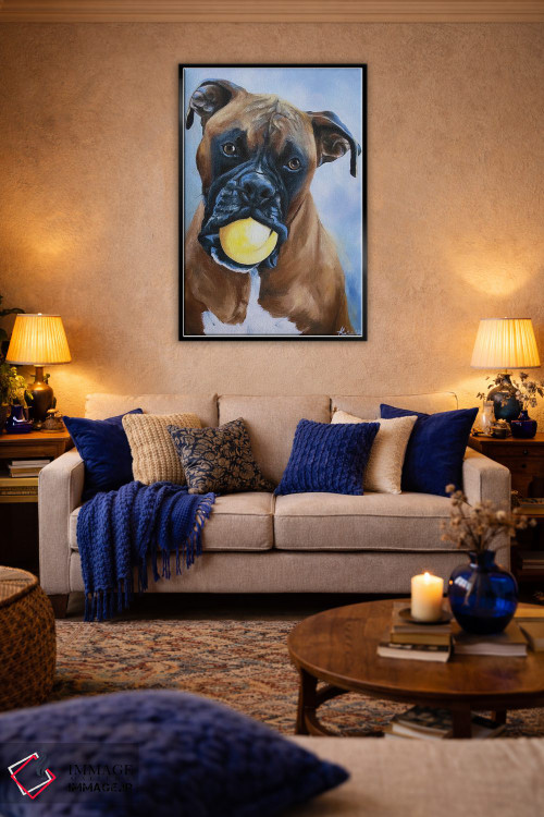 تابلو دکوراتیو باکسر اثر لینزی کیوی - D4B