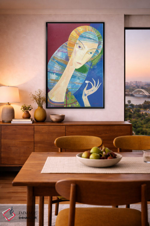 تابلو دکوراتیو مروارید اثر نلی لوکاشیک - D6B