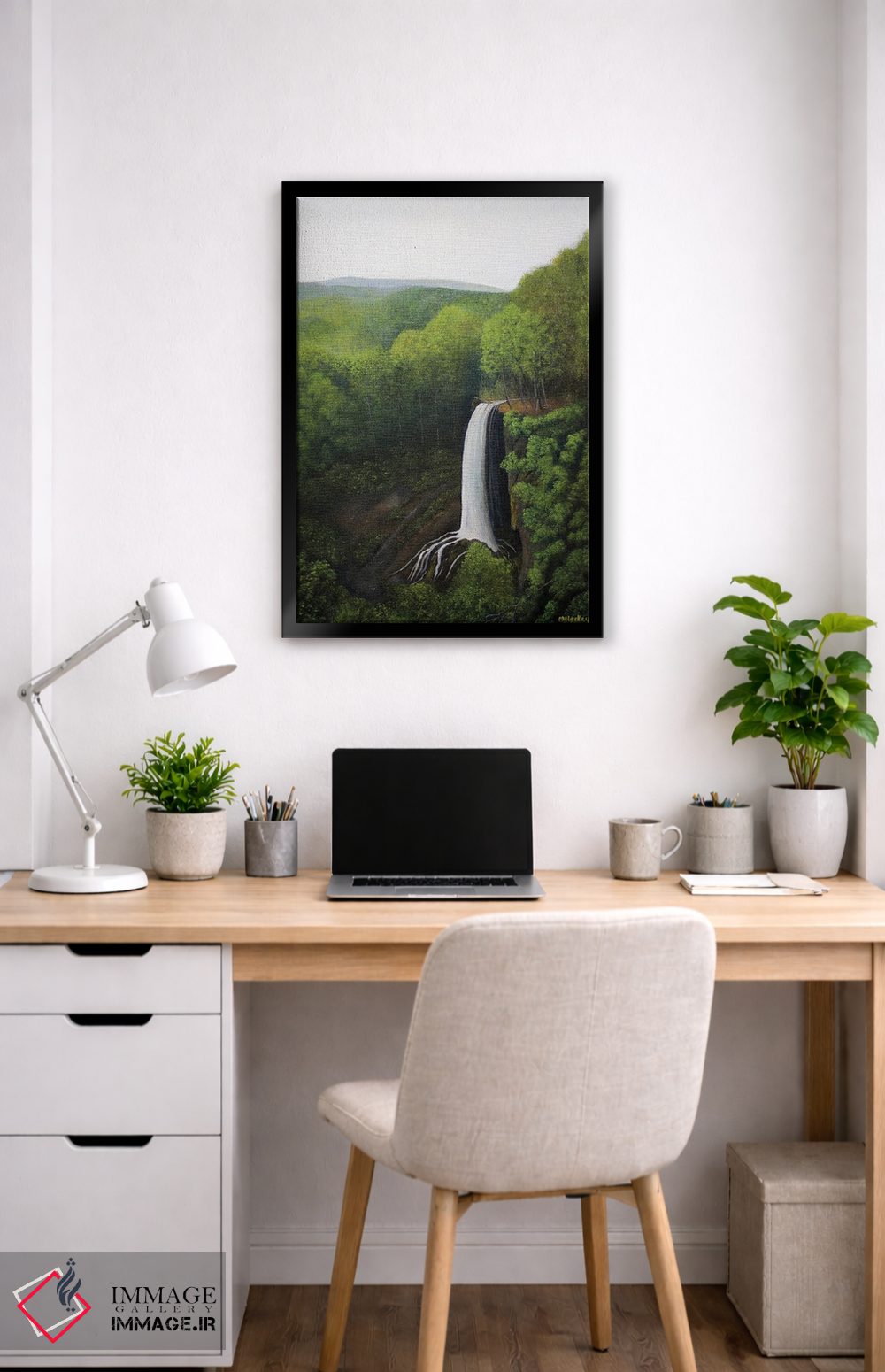 تابلو دکوراتیو چشمه های جاری اثر شریل میلر لکی - D5B