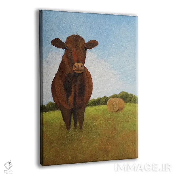 تابلو دکوراتیو قرمز اثر شریل میلر لکی - نمای پرسپکتیو محصول