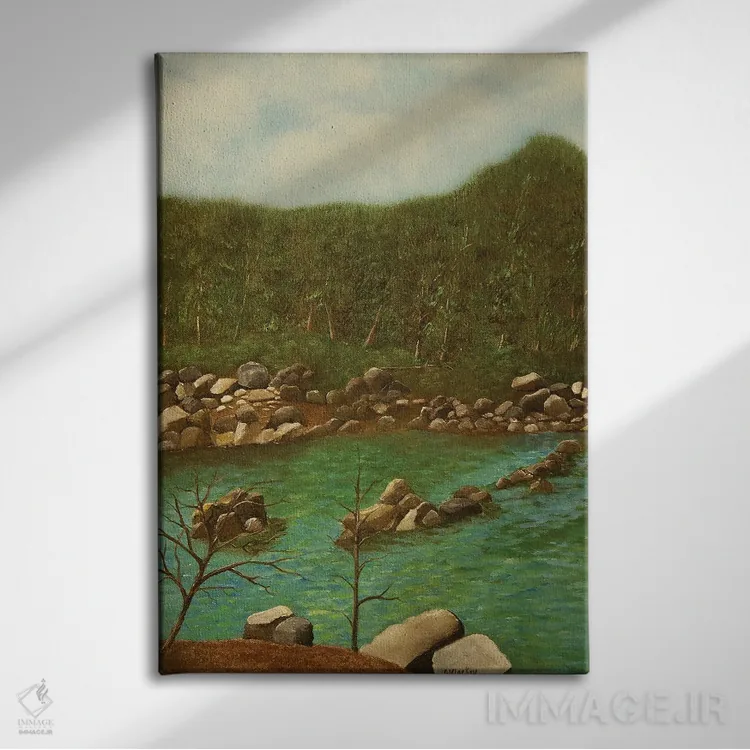 تابلو دکوراتیو گذرگاه گوشن اثر شریل میلر لکی - نمای روبهرو روی دیوار