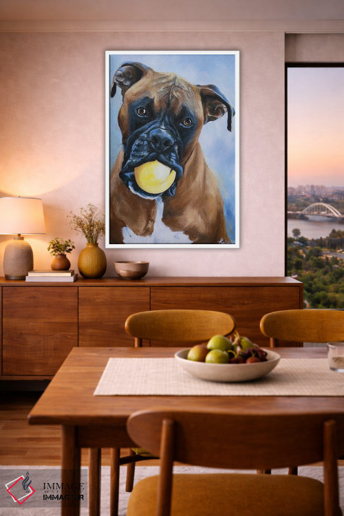 تابلو دکوراتیو باکسر اثر لینزی کیوی - D6W