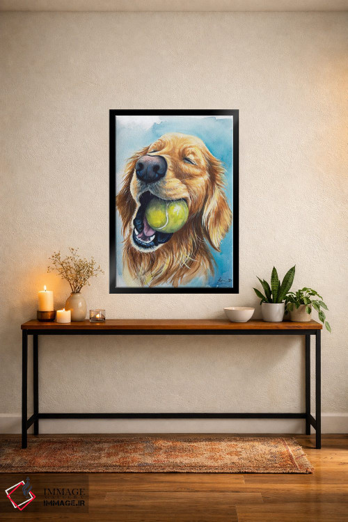 تابلو دکوراتیو توپ یعنی زندگی اثر لینزی کیوی - D5B