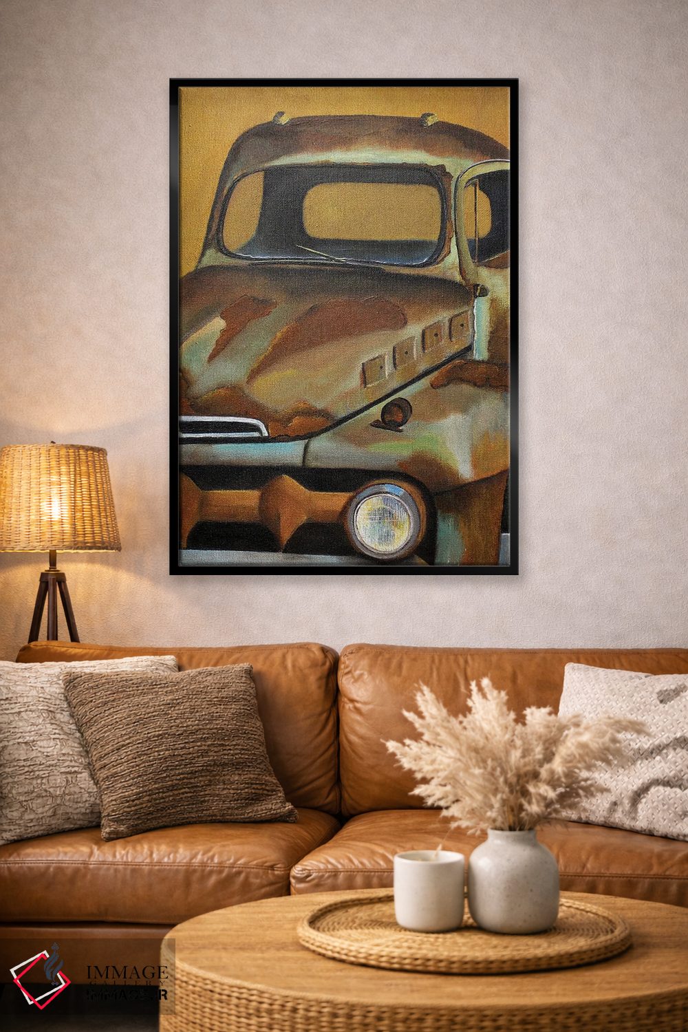 تابلو دکوراتیو دختر طلایی اثر شریل میلر لکی - D3B