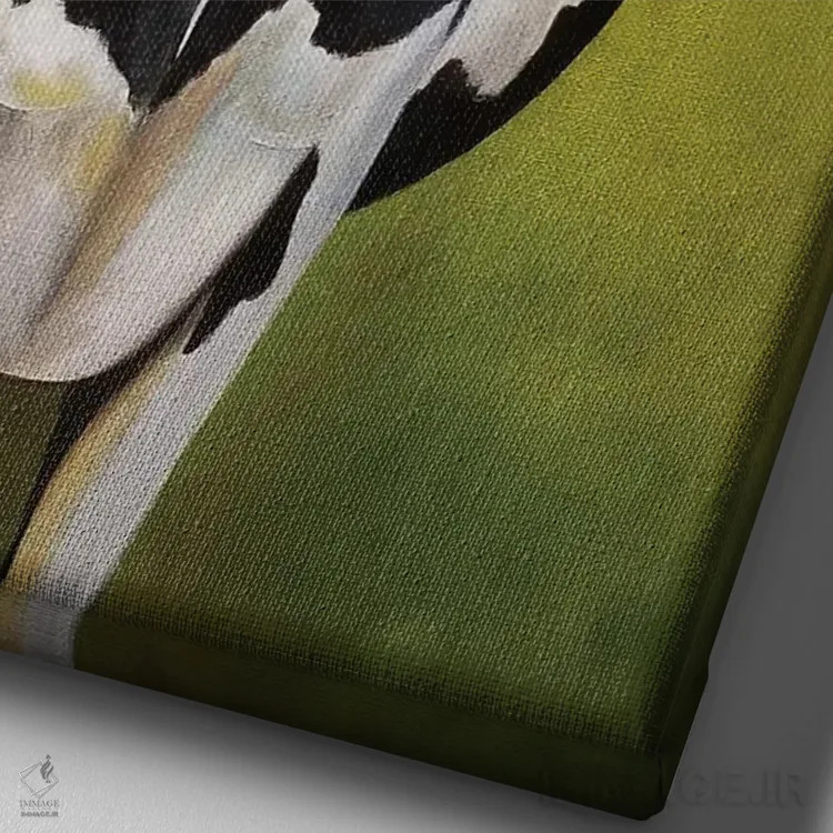 تابلو دکوراتیو دیـزی اثر شریل میلر لکی - نمای نزدیک بافت بوم