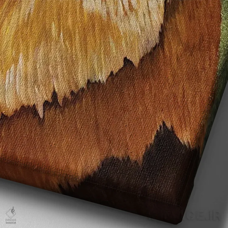 تابلو دکوراتیو سلطان لانه اثر شریل میلر لکی - نمای نزدیک بافت بوم