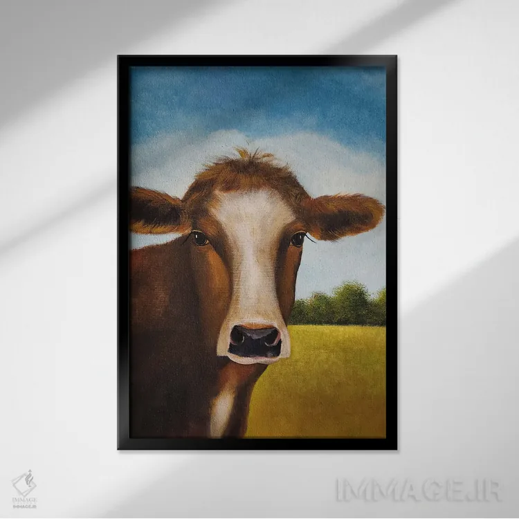 تابلو دکوراتیو کالی سو اثر شریل میلر لکی - نمای قابدار مشکی