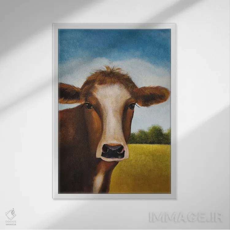 تابلو دکوراتیو کالی سو اثر شریل میلر لکی - نمای قابدار سفید