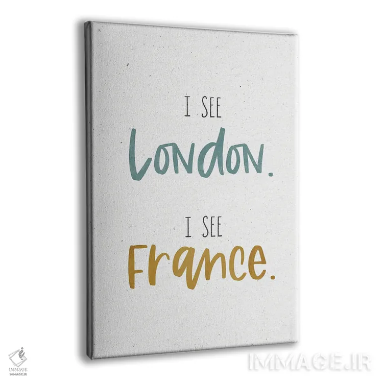 تابلو دکوراتیو I See France,لندن را می بینم، فرانسه را می بینم اثر لیدی لوئیز دیزاینز - نمای پرسپکتیو محصول