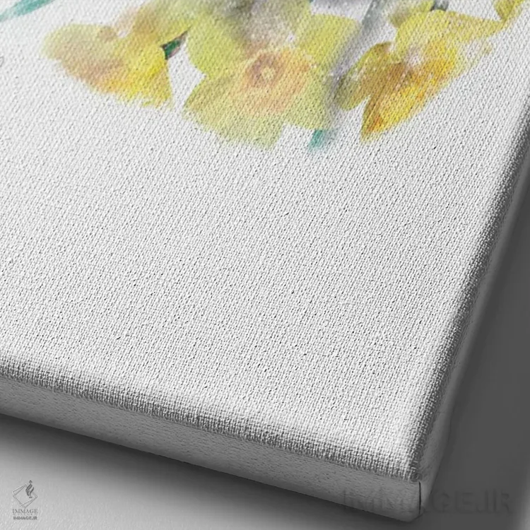 تابلو دکوراتیو گوریل گیاهی حیات وحش اثر لولا دیزاین - نمای نزدیک بافت بوم