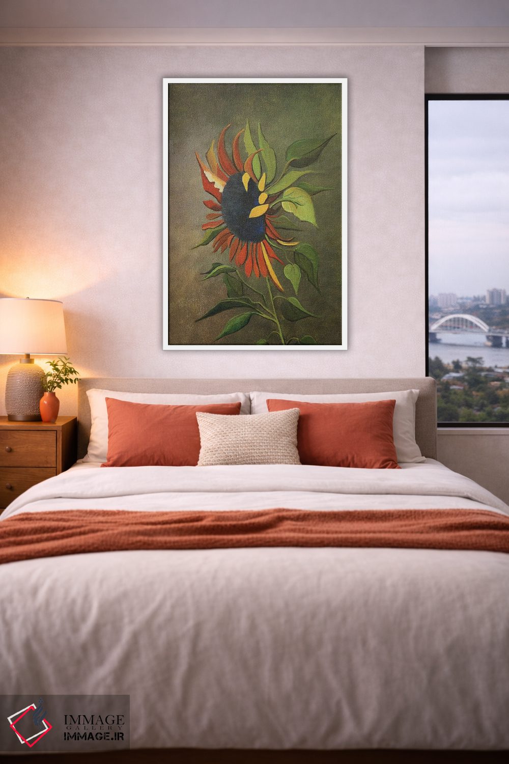 تابلو دکوراتیو آفتابگردان پاییزی اثر شریل میلر لکی - D3W