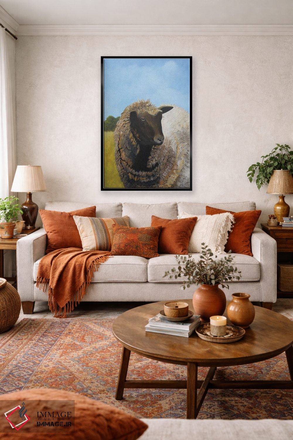 تابلو دکوراتیو گوسفند ماده، باشه؟ اثر شریل میلر لکی - D4B