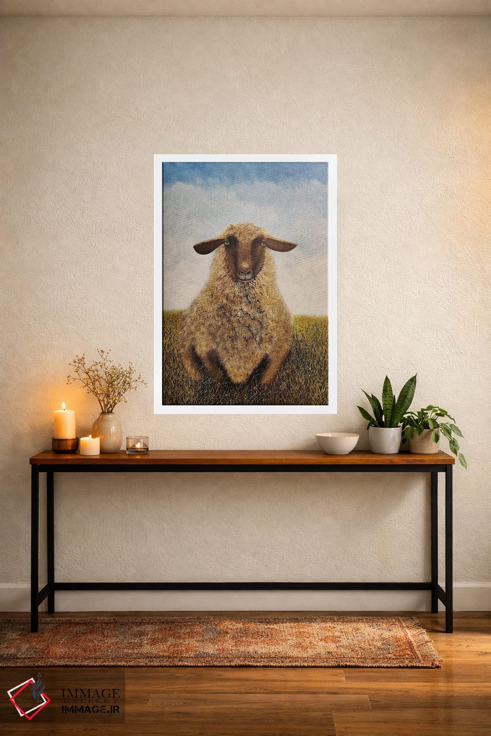تابلو دکوراتیو پشمالو اثر شریل میلر لکی - D2W