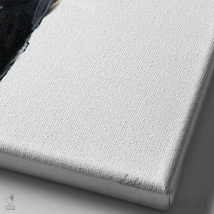 تابلو دکوراتیو کاکاتوو دم قرمز گیاهی حیات وحش اثر لولا دیزاین - نمای نزدیک بافت بوم