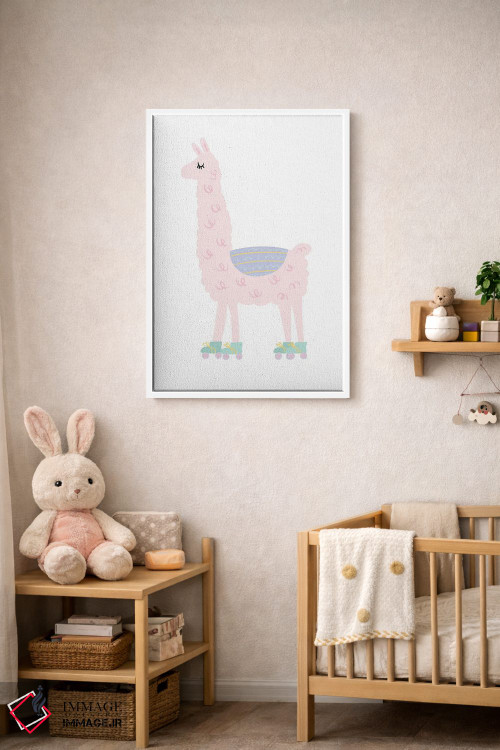 تابلو مینیمال لاما اثر لیدی لوئیز دیزاینز - D2W