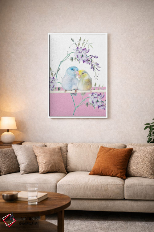 تابلو دکوراتیو طوطی کوچک سافاری اثر لولا دیزاین - D4W