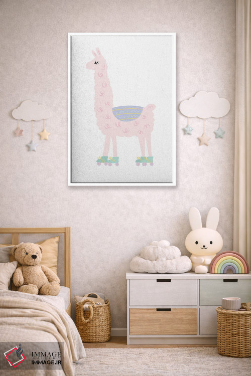 تابلو مینیمال لاما اثر لیدی لوئیز دیزاینز - D3W