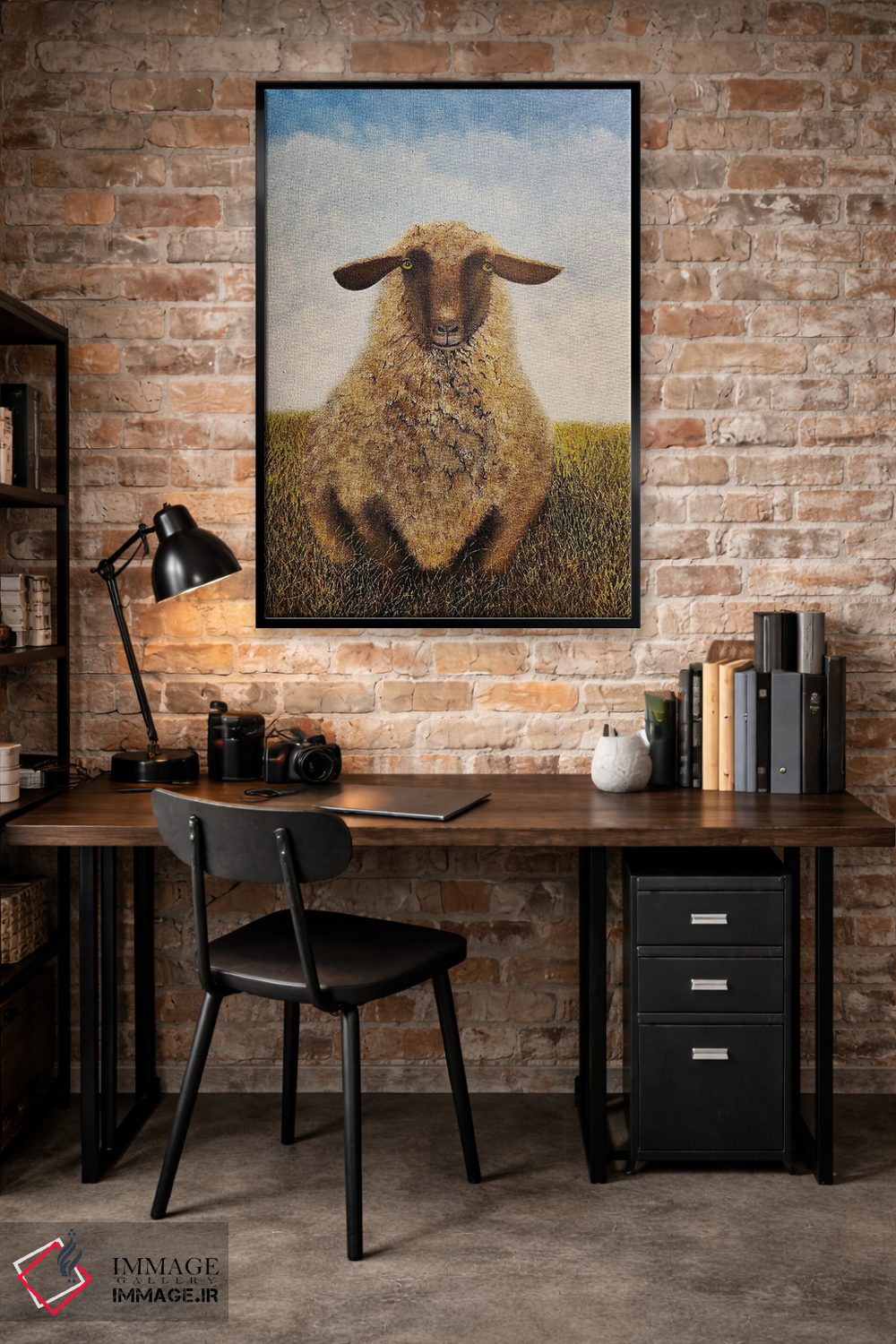 تابلو دکوراتیو پشمالو اثر شریل میلر لکی - D4B