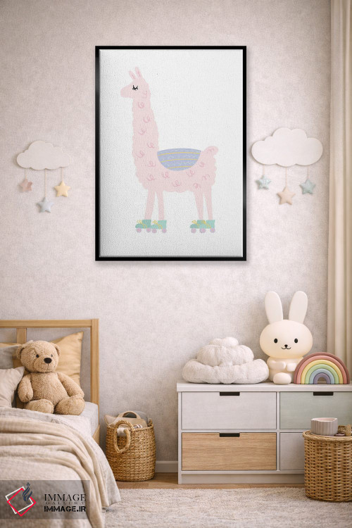 تابلو مینیمال لاما اثر لیدی لوئیز دیزاینز - D5B