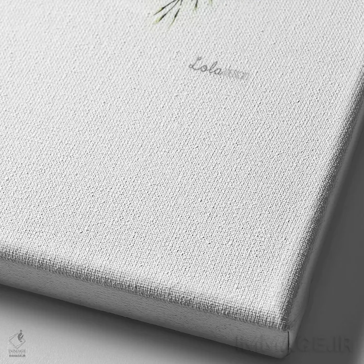 تابلو دکوراتیو کفشدوزک گیاهی حیات وحش اثر لولا دیزاین - نمای نزدیک بافت بوم