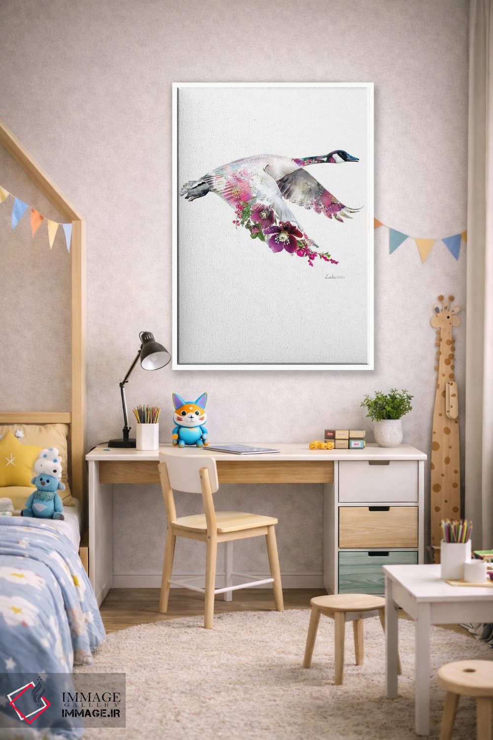 تابلو دکوراتیو غاز کانادا گیاهی حیات وحش اثر لولا دیزاین - D1W