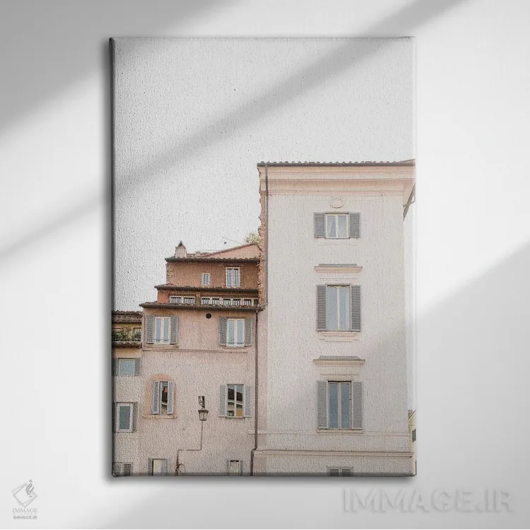 تابلو دکوراتیو Rome, Italy,پشت بام ها، رم، ایتالیا اثر لاولی لیتل هوم کو - نمای روبهرو روی دیوار