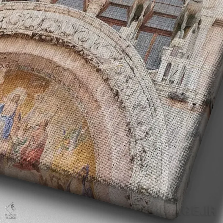 تابلو دکوراتیو Venice, Italy,کلیسای جامع سن مارک، ونیز، ایتالیا اثر لاولی لیتل هوم کو - نمای نزدیک بافت بوم