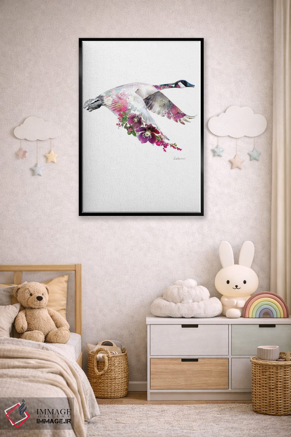 تابلو دکوراتیو غاز کانادا گیاهی حیات وحش اثر لولا دیزاین - D4B