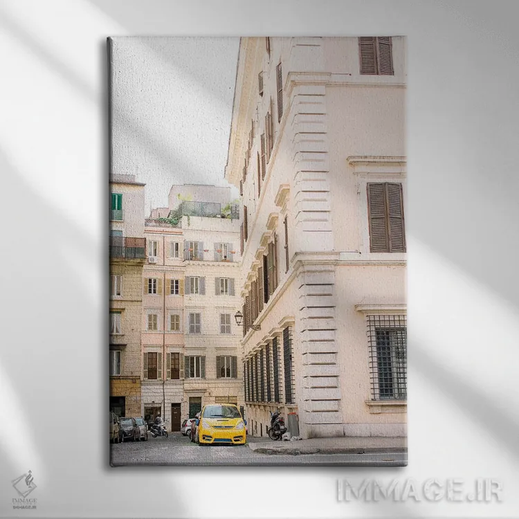 تابلو دکوراتیو Italy,خیابان های رم، ایتالیا اثر لاولی لیتل هوم کو - نمای روبهرو روی دیوار