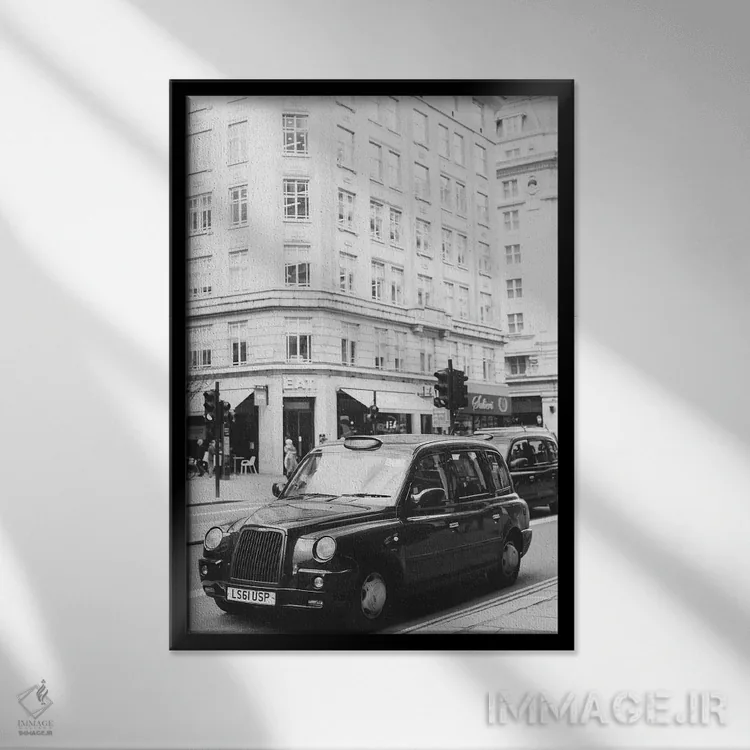 تابلو دکوراتیو London, England,بعدازظهر سه شنبه، لندن، انگلستان اثر لاولی لیتل هوم کو - نمای قابدار مشکی