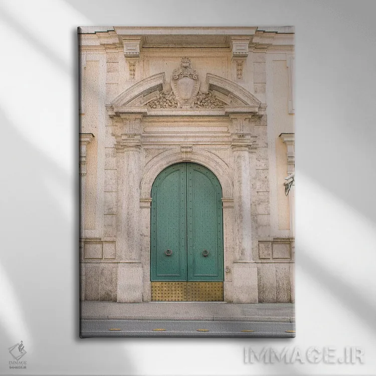تابلو دکوراتیو Rome, Italy,در آبی و طلایی، رم، ایتالیا اثر لاولی لیتل هوم کو - نمای روبهرو روی دیوار