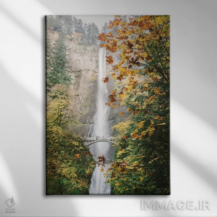 تابلو دکوراتیو Portland, Oregon,آبشار شماره ۳، پورتلند، اورگون اثر لاولی لیتل هوم کو - نمای روبهرو روی دیوار