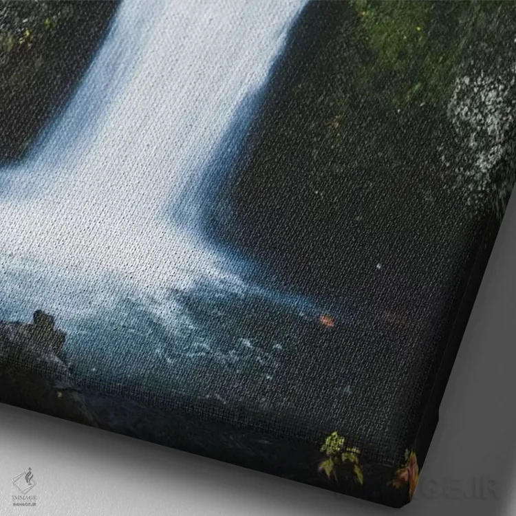 تابلو دکوراتیو Portland, Oregon,آبشار شماره ۲، پورتلند، اورگون اثر لاولی لیتل هوم کو - نمای نزدیک بافت بوم