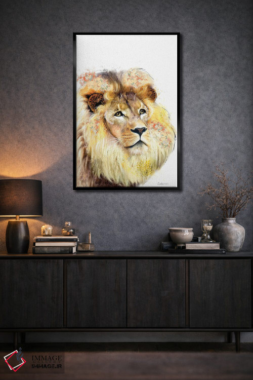 تابلو دکوراتیو شیر ویلدساید اثر لولا دیزاین - D3B