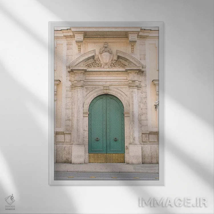 تابلو دکوراتیو Rome, Italy,در آبی و طلایی، رم، ایتالیا اثر لاولی لیتل هوم کو - نمای قابدار سفید