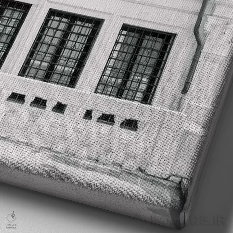 تابلو دکوراتیو Italy In Black & White,ونیز، ایتالیا اثر لاولی لیتل هوم کو - نمای نزدیک بافت بوم