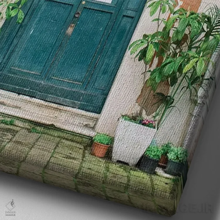 تابلو دکوراتیو Venice, Italy,در آبی، ونیز، ایتالیا اثر لاولی لیتل هوم کو - نمای نزدیک بافت بوم