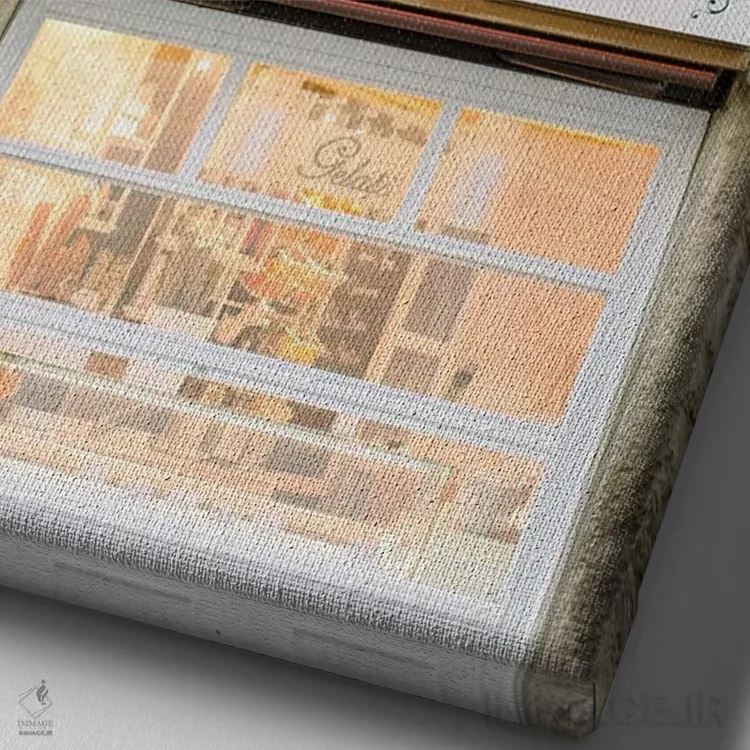 تابلو دکوراتیو Florence, Italy,تابلوی خیابان، فلورانس، ایتالیا اثر لاولی لیتل هوم کو - نمای نزدیک بافت بوم