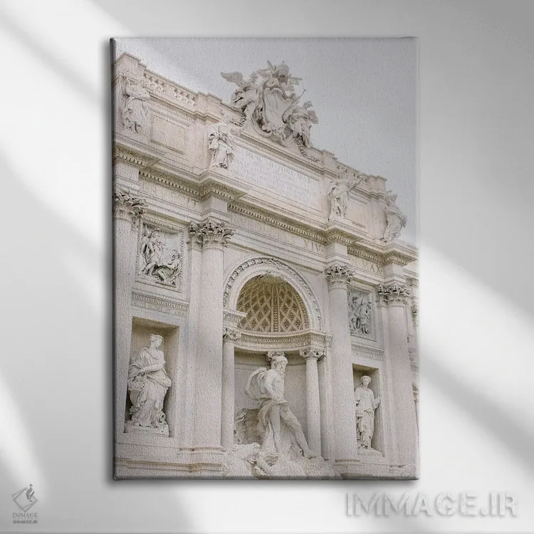 تابلو دکوراتیو Rome, Italy,فواره تروی شماره ۲، رم، ایتالیا اثر لاولی لیتل هوم کو - نمای روبهرو روی دیوار