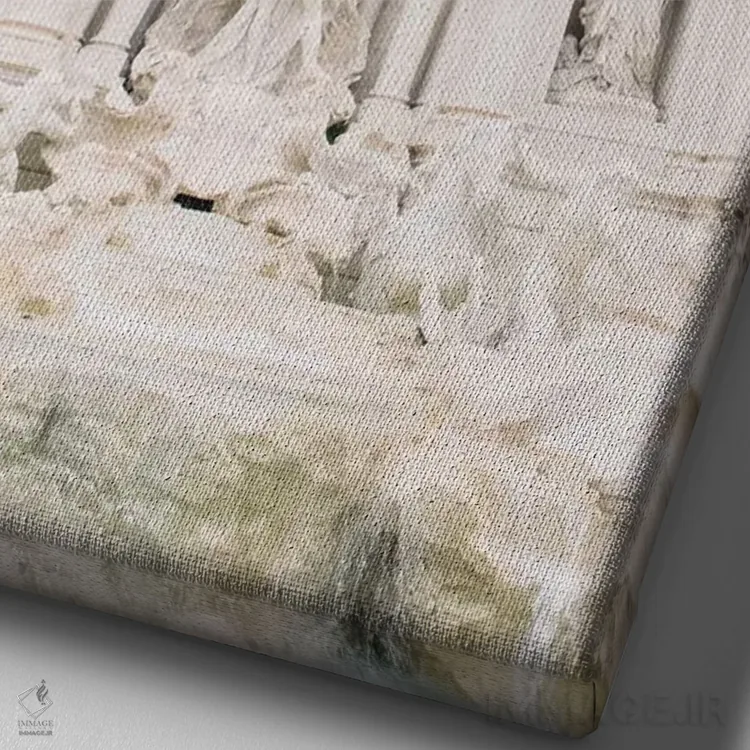 تابلو دکوراتیو Rome, Italy,نمای نزدیک فواره تروی، رم، ایتالیا اثر لاولی لیتل هوم کو - نمای نزدیک بافت بوم