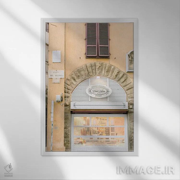 تابلو دکوراتیو Florence, Italy,تابلوی خیابان، فلورانس، ایتالیا اثر لاولی لیتل هوم کو - نمای قابدار سفید