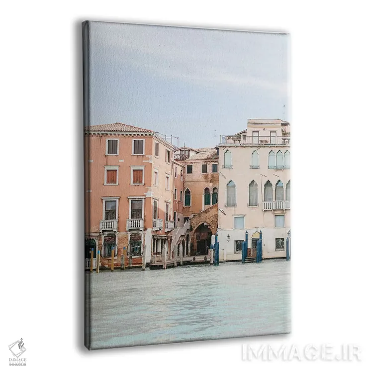 تابلو دکوراتیو Venice, Italy,ساختمان های کنار کانال شماره ۲، ونیز، ا… اثر لاولی لیتل هوم کو - نمای پرسپکتیو محصول
