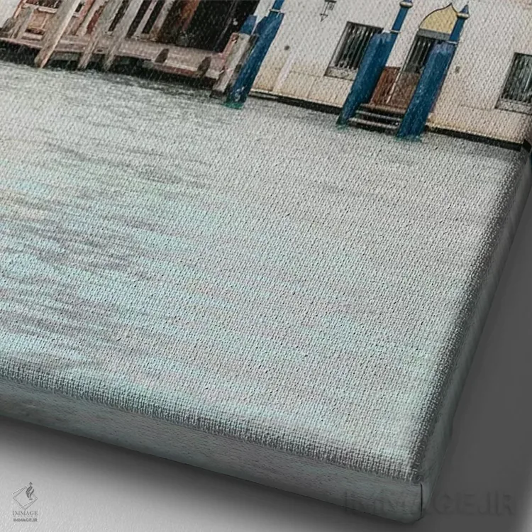 تابلو دکوراتیو Venice, Italy,ساختمان های کنار کانال شماره ۲، ونیز، ا… اثر لاولی لیتل هوم کو - نمای نزدیک بافت بوم